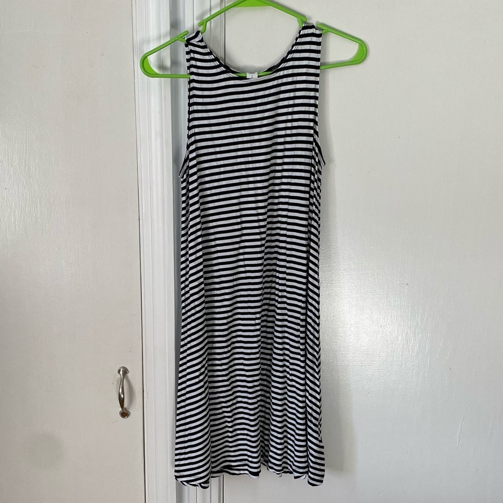 Striped jersey dress